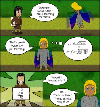 Geren and Defender Comic See transcript